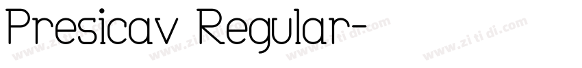 Presicav Regular字体转换